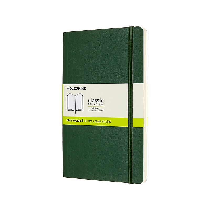 Moleskine Classic Pocket Notebook, 5" x 8.25", 96 Sheets, Green (600028) image 1