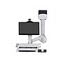 Ergotron SV Combo System with Worksurface & Pan, Small CPU Holder Monitor Arm, Up to 24", White (45-594-216)~#|#~sp108078163_sc7