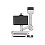 Ergotron SV Combo System with Worksurface & Pan, Small CPU Holder Monitor Arm, Up to 24", White (45-594-216)~#|#~sp108078166_sc7