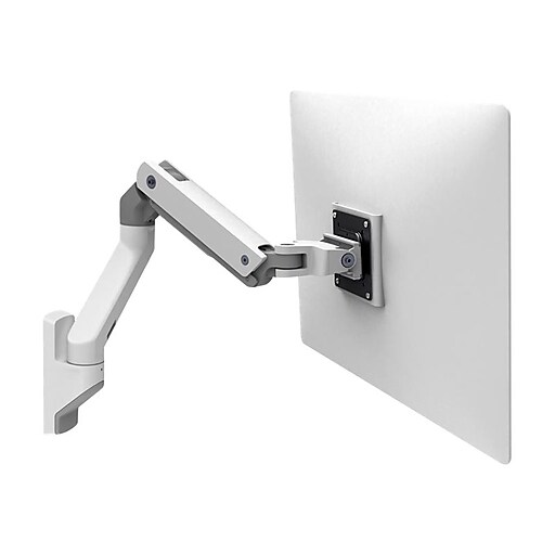 Ergotron HX Wall Mount Monitor Arm Mounting kit, Up to 42", White (45
