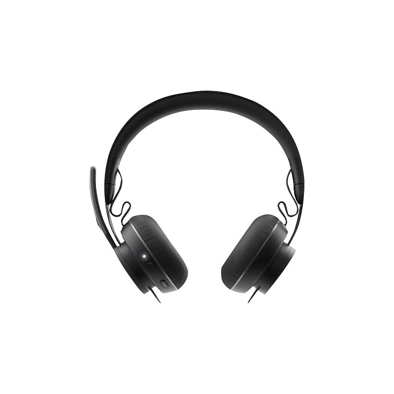Logitech Zone Wireless Plus Noise Canceling Stereo Headset, Over-the-Head, Black (981-000805) image 1