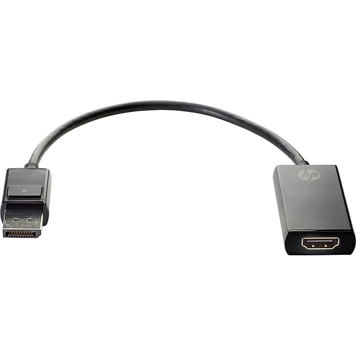 HP 0.92' Display Port/HDMI Cable, Black (2JA63AA) | Staples