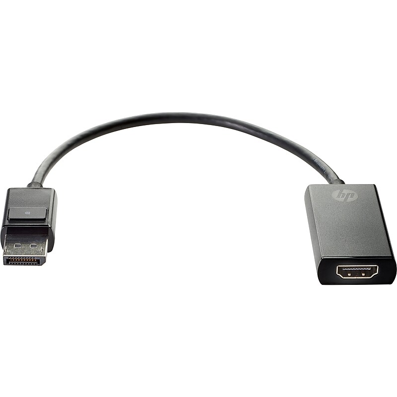 HP 0.92' Display Port/HDMI Cable, Black (2JA63AA) image 1