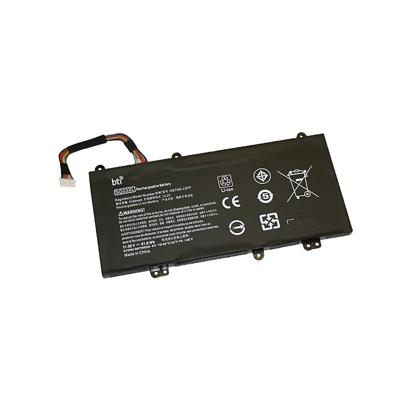 Battery Technology Li-Poly Laptop Battery for HP Laptops 5333mAh (849314-856-BTI) image 1
