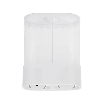 Mind Reader Acrylic Disposable Cup Dispenser, White (CDISTOR-WHT)