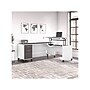 Bush Furniture Somerset 72"W 3 Position Sit to Stand L Shaped Desk, Storm Gray/White (SET014SGWH)~#|#~sp108082881_sc7