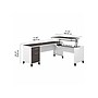 Bush Furniture Somerset 72"W 3 Position Sit to Stand L Shaped Desk, Storm Gray/White (SET014SGWH)~#|#~sp108082886_sc7