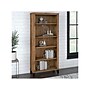 Bush Furniture Somerset 65"H 5-Shelf Bookcase with Adjustable Shelves, Fresh Walnut Laminated Wood (WC81365)~#|#~sp108082901_sc7
