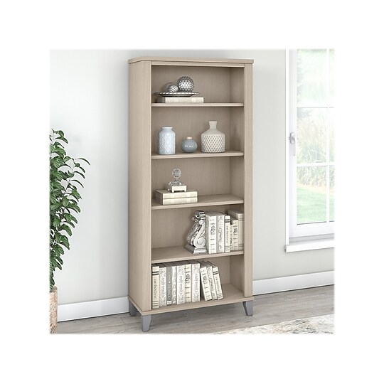 Oak Laminated Wood Bookcases Bookshelves Staples