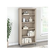 Bush Furniture Somerset 5-Shelf 65"H Bookcase, Sand Oak (WC81165)