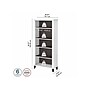 Bush Furniture Somerset 65"H 5-Shelf Bookcase with Adjustable Shelves, Storm Gray/White Laminated Wood (WC81065)~#|#~sp108082922_sc7