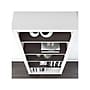 Bush Furniture Somerset 65"H 5-Shelf Bookcase with Adjustable Shelves, Storm Gray/White Laminated Wood (WC81065)~#|#~sp108082924_sc7