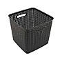 Advantus Extra Large Plastic Weave Basket, Black (37519)~#|#~sp108325387_sc7