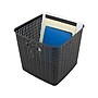 Advantus Extra Large Plastic Weave Basket, Black (37519)~#|#~sp108325389_sc7