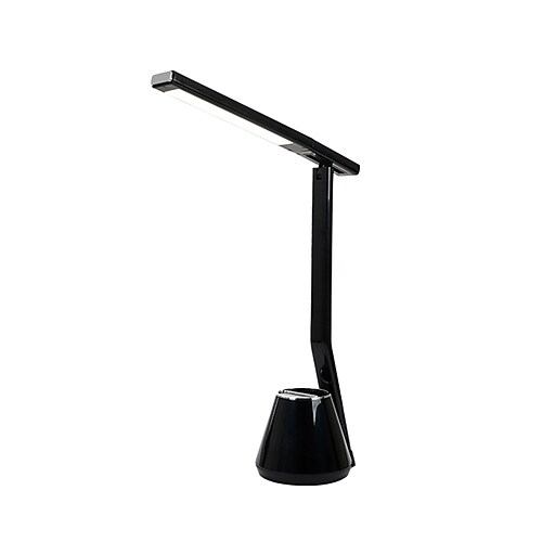 Rumi Lighting LED Desk Lamp, 17.67", Glossy Black (ERP11ST) Staples