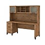 Bush Furniture Somerset 72" Computer Desk with Drawers and Hutch, Fresh Walnut (SET018FW)~#|#~sp108325728_sc7