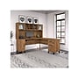 Bush Furniture Somerset 72"W L Shaped Desk with Hutch, Fresh Walnut (SET001FW)~#|#~sp108325790_sc7