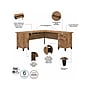 Bush Furniture Somerset 72"W L Shaped Desk with Hutch, Fresh Walnut (SET001FW)~#|#~sp108325791_sc7