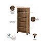 Bush Furniture Somerset 72"W L-Shaped Desk with Hutch, Lateral File Cabinet and 5-Shelf Bookcase, Fresh Walnut (SET012FW)~#|#~sp108325823_sc7