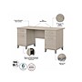 Bush Furniture Somerset 60" Computer Desk with Lateral File Cabinet and 5-Shelf Bookcase, Sand Oak (SET013SO)~#|#~sp108325982_sc7