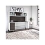 Bush Furniture Somerset 72"W Office Desk with Drawers and Hutch, Storm Gray/White (SET018SGWH)~#|#~sp108326017_sc7
