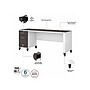 Bush Furniture Somerset 72"W Office Desk with Drawers and Hutch, Storm Gray/White (SET018SGWH)~#|#~sp108326018_sc7