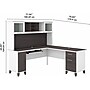 Bush Furniture Somerset 72"W L Shaped Desk with Hutch, Storm Gray/White (SET001SGWH)~#|#~sp108326069_sc7