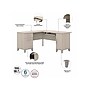 Bush Furniture Somerset 60"W L Shaped Desk with Storage, Sand Oak (WC81130K)~#|#~sp108326093_sc7