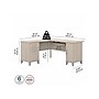 Bush Furniture Somerset 60"W L Shaped Desk with Storage, Sand Oak (WC81130K)~#|#~sp108326095_sc7