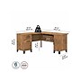 Bush Furniture Somerset 60"W L Shaped Desk with Storage, Fresh Walnut (WC81330K)~#|#~sp108326103_sc7