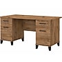 Bush Furniture Somerset 60"W Office Desk with Drawers, Fresh Walnut (WC81328K)~#|#~sp108326107_sc7