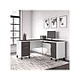 Bush Furniture Somerset 60"W L Shaped Desk with Storage, Storm Gray/White (WC81030K)~#|#~sp108326116_sc7