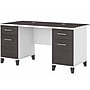 Bush Furniture Somerset 60" Computer Desk, Storm Gray/White (WC81028K)~#|#~sp108326142_sc7