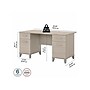 Bush Furniture Somerset 60"W Office Desk with Drawers, Sand Oak (WC81128K)~#|#~sp108326154_sc7