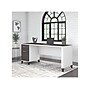 Bush Furniture Somerset 72"W Office Desk with Drawers, Storm Gray/White (WC81072)~#|#~sp108326225_sc7