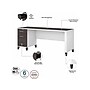 Bush Furniture Somerset 72"W Office Desk with Drawers, Storm Gray/White (WC81072)~#|#~sp108326226_sc7