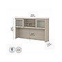 Bush Furniture Somerset 60"W Desktop Hutch, Sand Oak (WC81131)~#|#~sp108326234_sc7