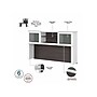 Bush Furniture Somerset 60"W Desktop Hutch, Storm Gray/White (WC81031)~#|#~sp108326250_sc7
