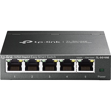 TP-LINK Easy Smart TL-SG105E 5-Port Gigabit Ethernet Desktop/Wall-Mountable Switch