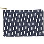DENY Designs Allyson Johnson 8.5" Polyester Travel Pouch, Water Resistant, Navy Strokes (61901-wpofsm)~#|#~sp108326736_sc7