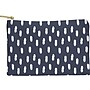 DENY Designs Allyson Johnson 11.75" Polyester Travel Pouch, Water Resistant, Navy Strokes (14485-wpofmd)~#|#~sp108326740_sc7