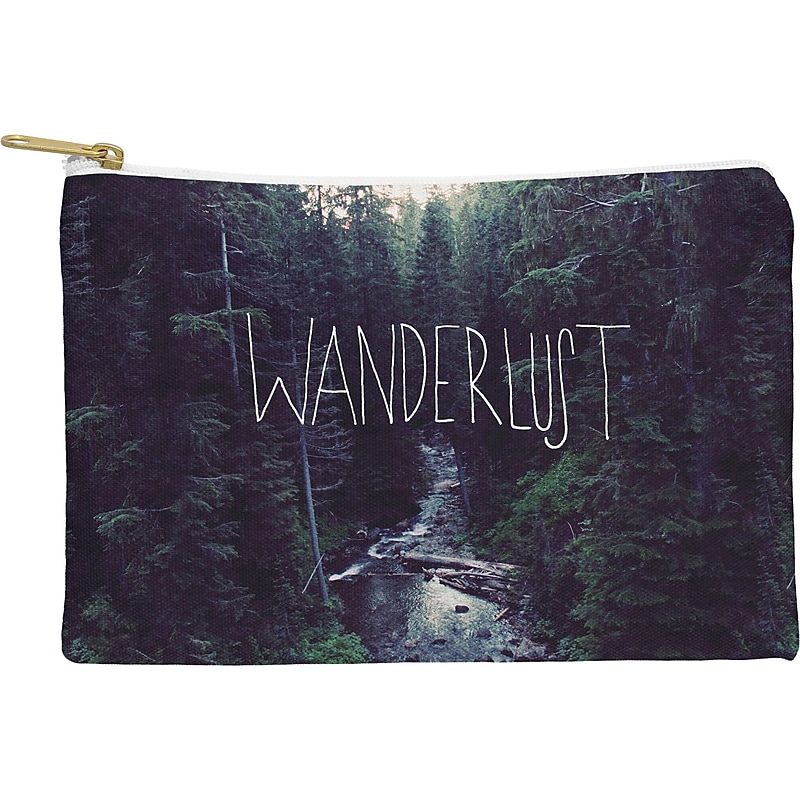 DENY Designs Leah Flores 8.5" Polyester Travel Pouch, Water Resistant, Multicolored (61901-wpofsm) image 1