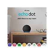 Amazon Echo Dot (4th Gen) 53-023502 Streaming Media Speaker, Charcoal