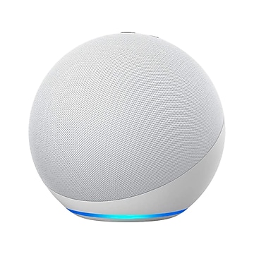 Amazon Echo (4th Gen) Wi-Fi, Bluetooth Wireless Smart Speaker, Glacier White (B07XKF75B8)