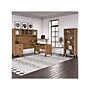 Bush Furniture Somerset 72"W 3 Position Sit to Stand L Shaped Desk with Hutch and Bookcase, Fresh Walnut (SET017FW)~#|#~sp108409436_sc7