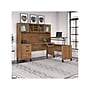 Bush Furniture Somerset 72"W 3 Position Sit to Stand L Shaped Desk with Hutch, Fresh Walnut (SET015FW)~#|#~sp108409444_sc7