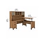 Bush Furniture Somerset 72"W 3 Position Sit to Stand L Shaped Desk with Hutch, Fresh Walnut (SET015FW)~#|#~sp108409447_sc7