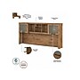 Bush Furniture Somerset 72"W 3 Position Sit to Stand L Shaped Desk with Hutch and File Cabinet, Fresh Walnut (SET016FW)~#|#~sp108409456_sc7