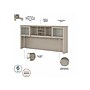 Bush Furniture Somerset 72"W 3 Position Sit to Stand L Shaped Desk with Hutch and File Cabinet, Sand Oak (SET016SO)~#|#~sp108409509_sc7