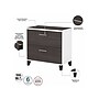Bush Furniture Somerset 72"W 3 Position Sit to Stand L Shaped Desk with Hutch and File Cabinet, Storm Gray/White (SET016SGWH)~#|#~sp108409573_sc7